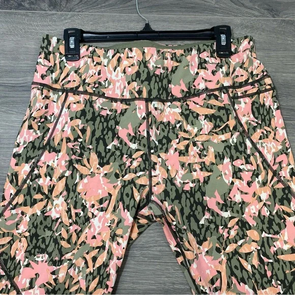 Sweaty Betty Power Pocket 7/8 Leggings Pink Green Floral Print 2XL XXL - Picture 2 of 12